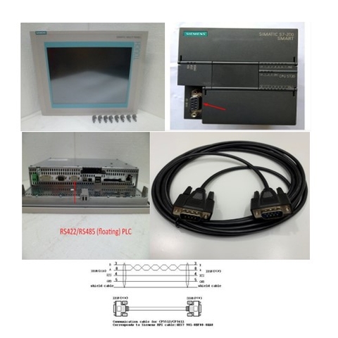 Cáp Lập Trình 6ES7901-0BF00-0AA0 17 ft Siemens Touch Panel Connect Siemens S7-200/300 Series PLC Programming Cable 0BF00 Length 5M