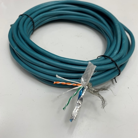 Cáp Mạng Chống Nhiễu Dài 8M 26ft SF/UTP Cable Shielded Gigabit Ethernet 2P x 26AWG 80°C 30V VW-1 OD 5.8mm For Industrial Robot, Industrial Camera Machine Vision Networks Cable