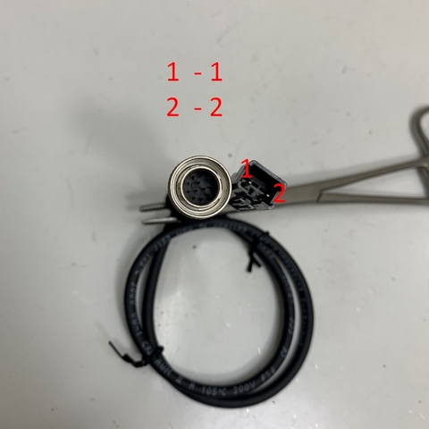 Cáp 0.5M Connector HR10A-10P-12P(73) Hirose 12 Pin Male to 2 Pin Male JST SM 2.5mm For industrial camera