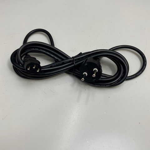 Dây Nguồn BO SUNG European Schuko Power Cord CEE 7/7 to C13 10A 250V 18AWG 3x0.75mm² VCTF OD 7.0mm Korea AC Power Cord Dài 3M 10ft