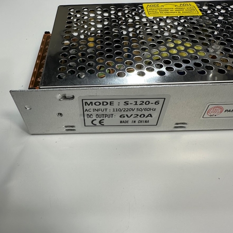 Nguồn Tổ Ong 6V 20A 120W S-120-6 Power Supply Input 110-220VAC 50/60Hz