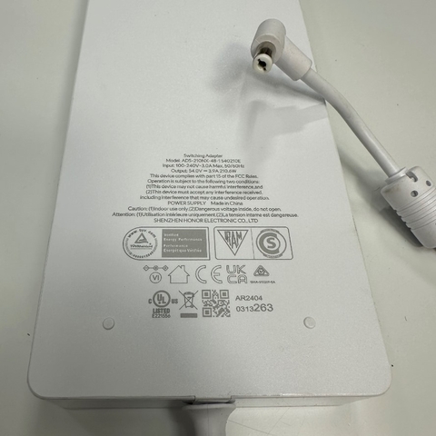 Adapter 54V 3.9A 210W SHENZHEN HONOR ADS-210NX-48-1 540210E Connector Tip Size 5.5mm x 2.1mm Switching Power Supply For UBNT POE Original