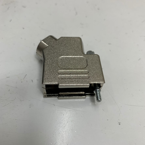 Vỏ Ốp Original EDG Jack D-Sub DB9/HD15(VGA) 45 Degree Cover Shell/Hood Housing Metal Fe Type Plated For PLC Schneider/Siemens/ABB Programming Controller Data Signal and Power Cable