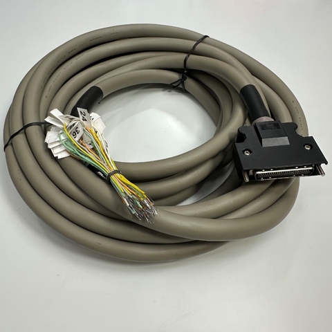 Cáp 5M 17ft Shielded Cable MR-J3CCN1CBL-5M SCSI Connector 3M 10350 MDR 50 Pin Male Pitch 1.27mm to 50 Core Hitachi E41447 Grey OD 13.0mm For Mitsubishi Servo CN1 Cable