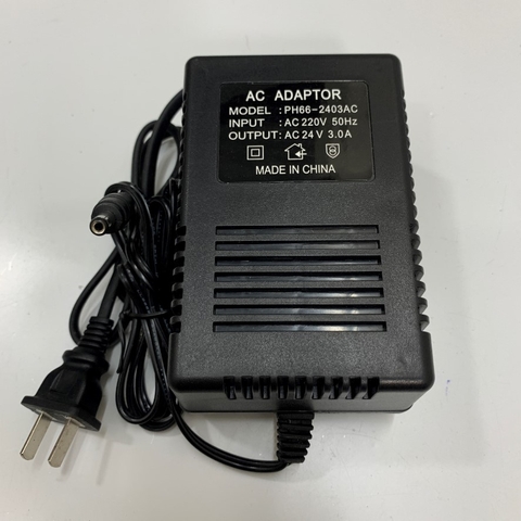 Adapter AC to AC 24V 3A PH66-2403AC Connector Size 5.5mm x 2.1mm For CCTV Cameras and Camera AHD Speed Dome PTZ Camera Dahua HIKVISION Panasonic