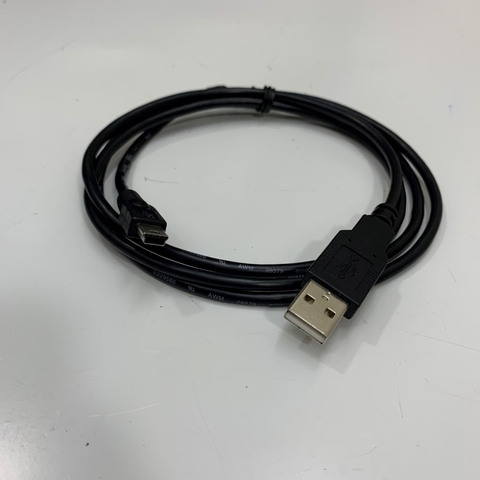 Cáp 1.3M 4.3ft Shielded Cable USB 2.0 Type A to Mini-B 5 Pin For Máy Đo Nhiệt Độ Hồng Ngoại Flike 566/568 Laser Temperature Gun witch PC Computer Downloading Data Interface Cable