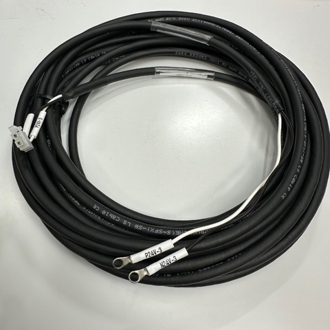 Cáp 9M 30ft Servo Motor Brake Power Cable 6FX3002-5BK02-1AD0 Molex 2 Pin to 2 Core with Cosse For Siemens SINAMICS V90 Drive Shielded Cable LS E52853 300V 2C x 19AWG 2 Core x 0.75mm² OD 6.4mm