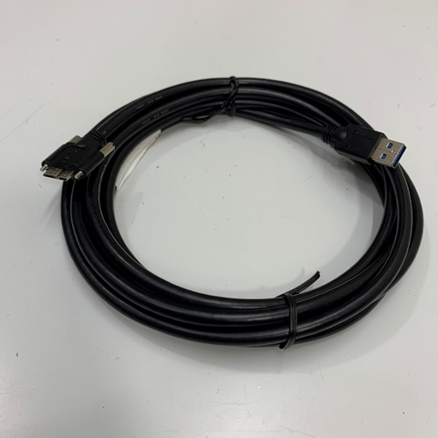 Cáp OEM NU3MBASU3S-3M Dài 3M 10ft Cable USB 3.0 Type A to Type Micro-B With Screw Locking For Omron Sentech STC Series USB3.0 Series Industrial Camera