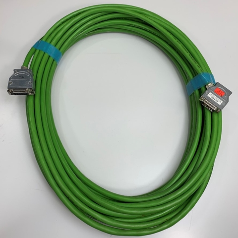 Cáp Điều Khiển Siemens 6ES5727-1CB50 Dài 15M 50ft Connector DB15 15 Pin D-Sub Male to Female Cable Simatic Net 6ES5 727-1 For Industrial Ethernet Siemens Simatic CPU PLC Controller