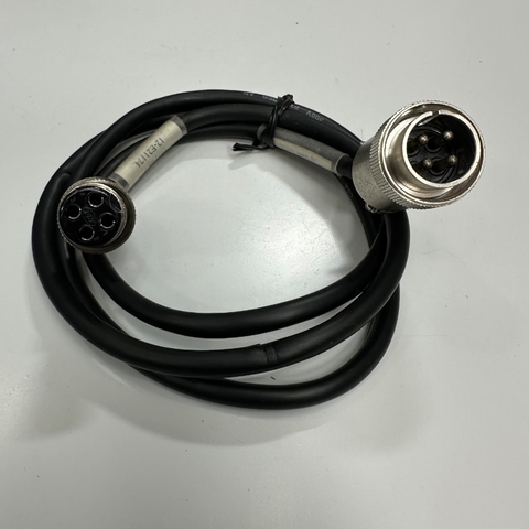 Cáp 1M 3.3ft Cable Connector Hirose RM15TP-4PA(71) 4 Pin Male Circular to Apex PLT-164-P-R 4 Pin Female Circular For Signal and Power Cable Industrial