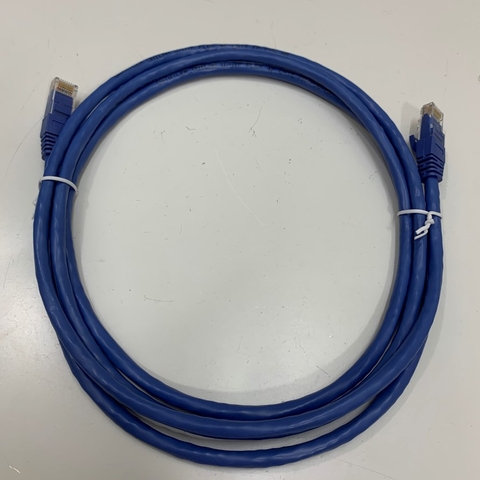 Cáp Mạng Đúc OEM UC-CMC020-01A Dài 2M 7ft Cable Blue CAT6 UTP 24AWG Industrial Ethernet Gigabit RJ45 For HMI PLC Ethernet RJ45 Cable