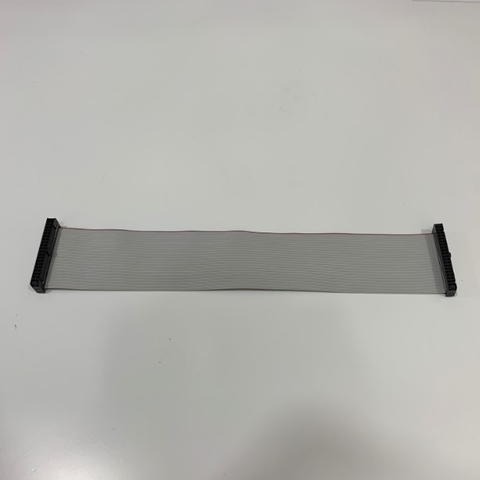 Cáp 40 Pin Flat Ribbon Data Cable Female to Female IDE Grey Dài 0.3M IDC Female Connector Pitch 2.54mm - Cable Pitch 1.27mm For HMI Panel CMC CNC PLC HDD IDE
