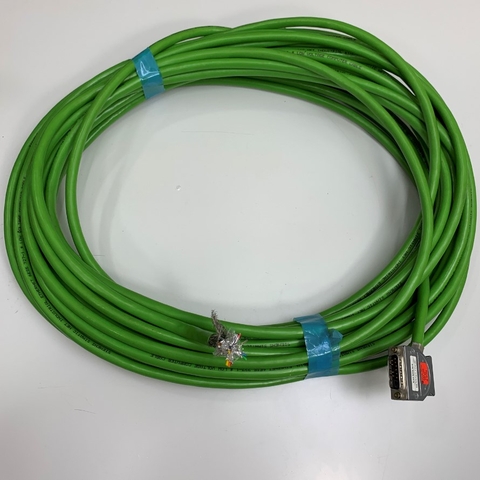 Cáp Điều Khiển Siemens 6ES5727-1CC00 Dài 20M 66ft Connector DB15 15 Pin D-Sub Male to 8 Core Open End Cable Simatic Net 6ES5 727-1 For Industrial Ethernet Siemens Simatic CPU PLC Controller