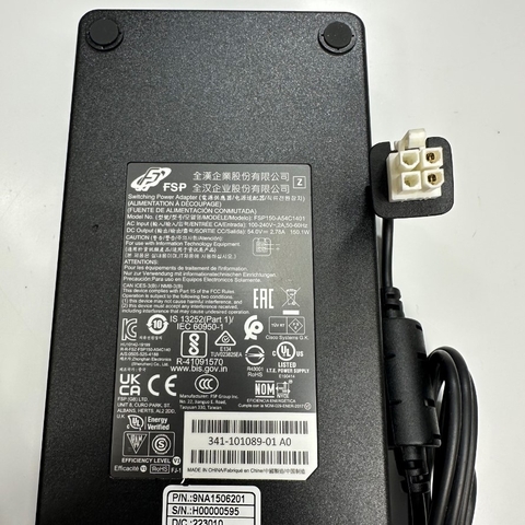 Adapter 54V 2.78A 150W FSP Group Inc FSP150-A54C1401 IEC C14 Plug Connector Tip Size Molex 4 Pin Power Supply For Cisco Managed Switch with 10 Gigabit Ethernet PoE GbE