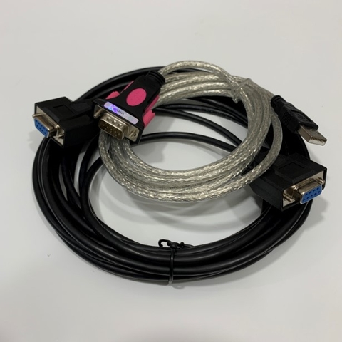 Bộ Combo Cáp Máy In Olivetti PR2 Plus In Ma Trận Điểm For Sổ Tiết Kiệm Ngân Hàng Giấy Chứng Nhận Quyền Sử Dụng Đất Hộ Chiếu RS232 Black Length 3M + USB to RS232 Z-Tek