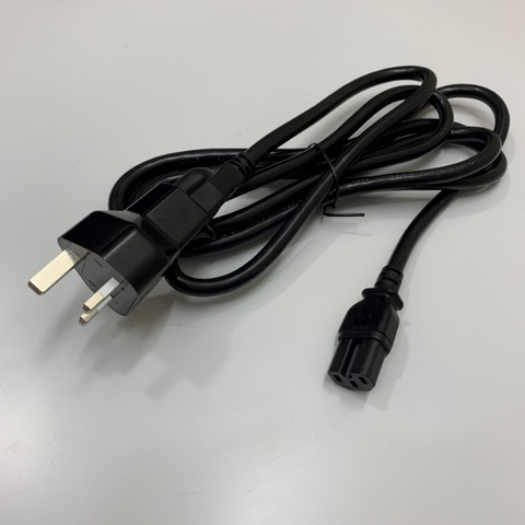 Adapter Plug UK to NEMA 5-15R + Dây Nguồn NEMA 5-15P to IEC C15 15A 250V 3x2.08mm² OD 9.5mm Length 2.5M