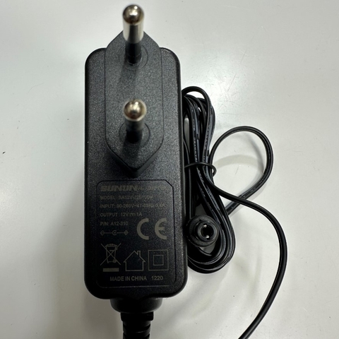 Adapter 12V 1A 12W Sunun EU Plug Power Supply Connector Tip Size 5.5mm x 2.5mm For Precision Balance Weighing scale 12V Power Adapter