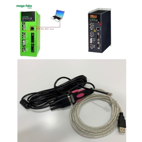 Bộ Combo Cáp Điều Khiển LMACR21D Programming Cable For Hiwin MEGA-FABS Servo Driver Debugging Cable USB Data Download Communication Line