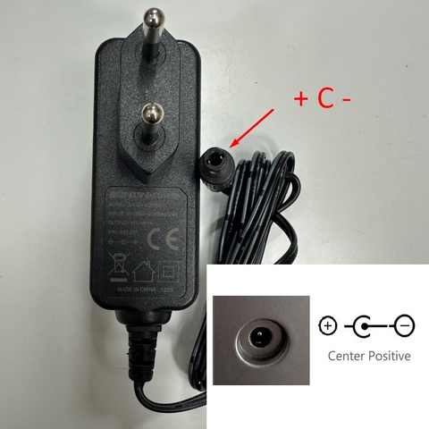 Adapter 12V 1A 12W Sunun OEM Thay Thế A&D AX-TB-249E 12V 1A EU Plug + ---C--- - Connector Tip Size 5.5mm x 2.5mm For Cân Điện Tử Balances A&D GF/GX Series GR Series GH Series Weighing Scale 12V