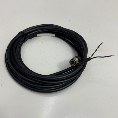 Cáp VCC-5CL5M-PW3M-Robot Cable Dài 2.7M 9ft Connector Hirose HR10A-7P-6S(73) 6 Pin Female Circular Push to 2 Core For Machine Vision Industrial Camera Power Cable