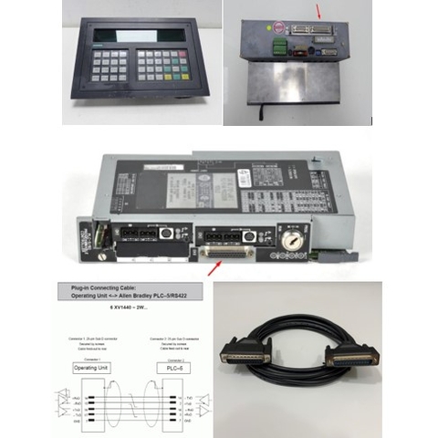 Cáp Lập Trình Siemens 6XV1440-2WH32 Cable RS422 Length 3.2M For Siemens Operator Panel TD10, TD20, OP30 OP20/240 to Allen-Bradley PLC5