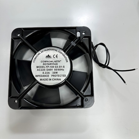 Quạt Làm Mát Thoát Khí COMMONWEALTH Fan FP-108 EX-S1-S 150x150x50mm 1 Phase 220/240VAC 50/60Hz 0.22A 38W