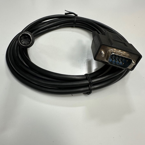 Cáp 3M 10ft Cáp Kiết Nối Truyển Thông RS232 Shielded Cable Mini Din 4 Pin Male to DB9 Male For PLC FATEK FBs-Series witch HMI Advantech WOP-200K Series Touch Panel
