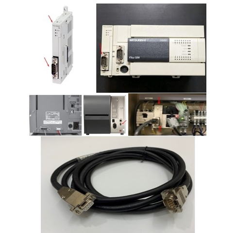 Cáp Kết Nối RS-232C Port on the Mitsubishi FX3U-232ADP-MB Với Máy In Printer Instruction SATO CT4 Zebra ZT Cable DB9 Male to Female 10ft Dài 3M