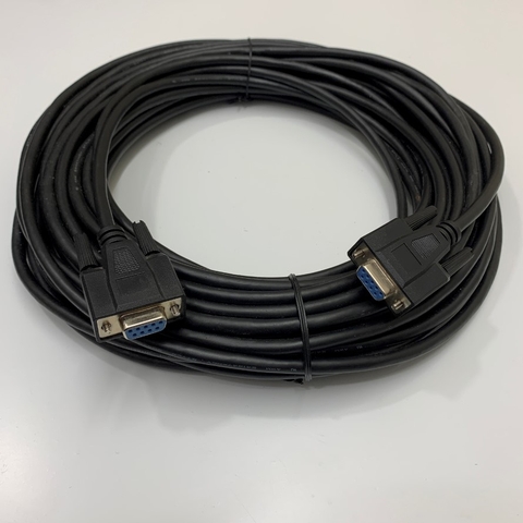 Cáp Điều Khiển HMI-CAB-ST52-30X Dài 17M 50ft RS232C Cable Shielded Connector DB9 Female to Female For HMI Proface Touch Panel AGP3000 Series ST401 with PLC AB Allen-Bradley