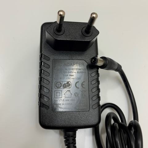 Adapter 12V 1.5A Shenzhen NLD150120W1U3 Connector Size 5.5mm x 2.1mm