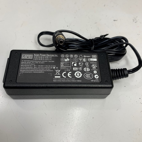 Adapter 12V 2.5A 30W APD OEM Zebra FSP030-RCAM-A 12V 2.5A Connector Tip Size 5.5mm x 2.5mm