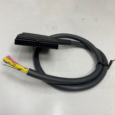 Cáp 0.5M 1.7ft Siron Round Cable IDC 34 Pin Female Pitch 2.54mm to 34 Core Ends Cable E148000 20276 28AWG 80°C 30V OD 7.3mm For I/O Interface Cable Servo Driver/PLC/CNC Connection