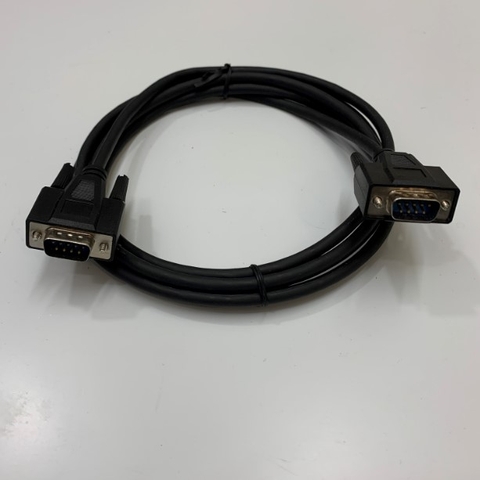 Cáp XW2Z-200T Dài 2.5M 8.3ft RS232 Interface Cable DB9 Male to Male Cable Shielded For Omron MPT/NB/NS/NT Series HMI Touch Panel Connect Omron PLC