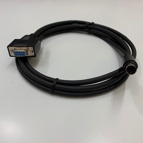 Cáp 2M 6.5ft DV0P1960 RS232 Communication Shielded Cable Mini Din 8 Pin Male to DB9 Female For Panasonic MINAS  Series Servo Driver with PC Computer