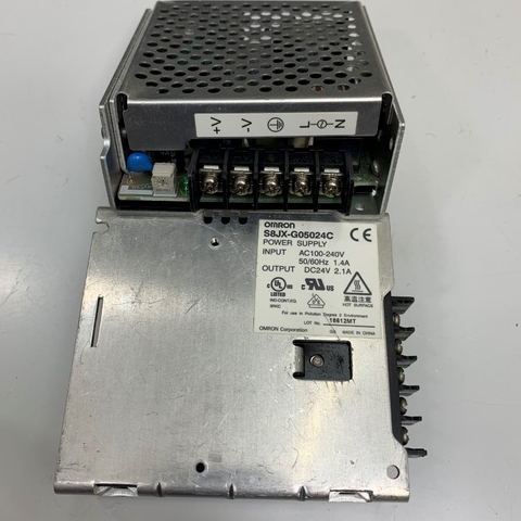 Nguồn Tổ Ong 24V 2.1A 50W OMRON S8JX-G05024C Power Supply Input 110-220VAC 50/60Hz Hàng Original Theo Thiết Bị Đã Qua Sử Dụng