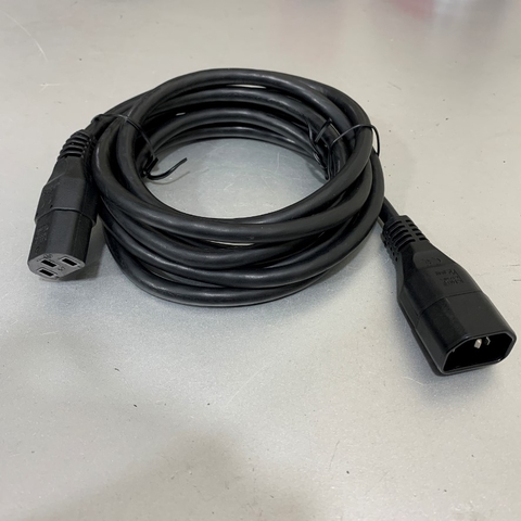 Dây Nguồn Cisco CAB-C13-C14-AC 8Ft Dài 2.5M AC Power Cord 10A 250V 18AWG 3x1.04mm² H05VV-F 75°C CSA SJT UL Cable OD 7.8mm in China