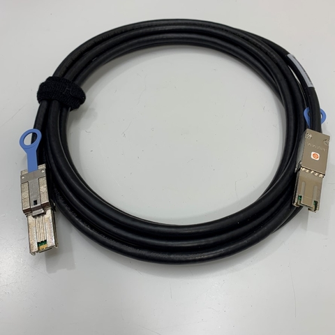 Cáp Dell 0U651D SAS Cable SFF-8088 to SFF-8088 External Mini SAS to External Mini SAS 4 Meter Cable Amphenol Data Server