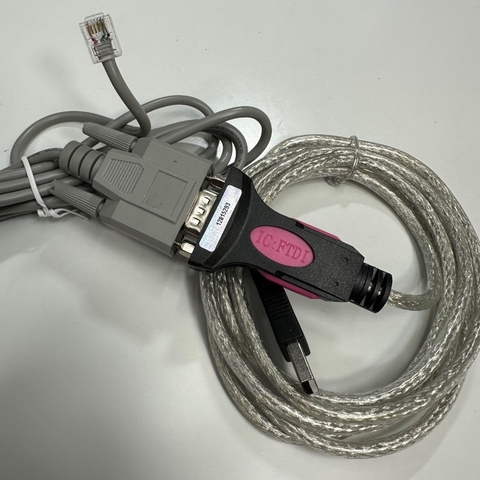 Cáp 3.5M 12ft EWA-RS03-USB FTDI Chip to RJ11/RJ12 6 Pin 6P6C For Harmonic Drive HA-800A Series witch Computer Data Communication