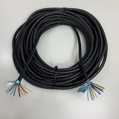 Cáp Điều Khiển Chuyển Động Dài 1M 3.3ft MYUNGBO Cable 15 Core x 0.25mm² 24AWG 15C E232407-V AWM 2464 80°C 300V VW-1 OD 6.8mm For Robot Power and Data Cable Industrial Robotic, Cognex Industrial Camera