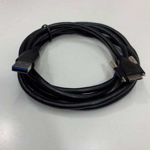 Cáp OEM NU3MBASU3S-2M Dài 2M 7ft Cable USB 3.0 Type A to Type Micro-B With Screw Locking For Omron Sentech STC Series USB3.0 Series Industrial Camera