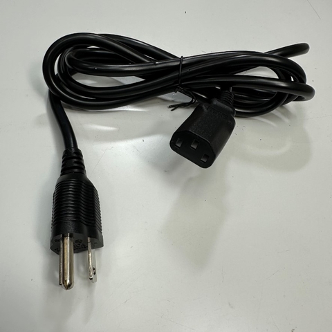 Dây Nguồn 1.5M 5ft I-Sheng IS-14N SP-305B AC Power Cord NEMA 5-15P to C13 7A 125V 18AWG 3x0.75mm² Cable For Computer, Industrial Power Cable