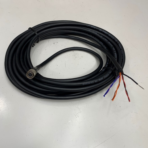 Cáp 7M 24ft ACC-01-3010 Cable Power Trigger I/O Signal Control Connector Hirose HR10A-7P-6S(73) 6 Pin Female to 6 Core Open End For Industrial Camera Basler Sony Hikrobot Teledyne Dalsa