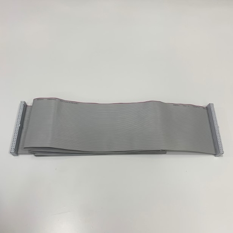 Cáp 64 Pin Flat Ribbon Data Cable Grey Dài 1.5M IDC 64 Wire Pitch 2.54mm - Cable Pitch 1.27mm For HMI Panel CMC CNC PLC SCSI Drive Extension