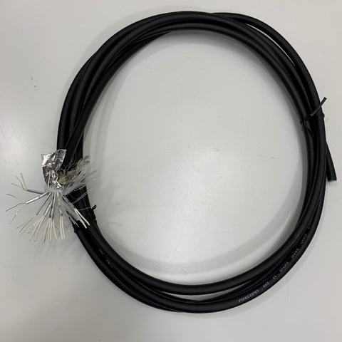 Cáp Điều Khiển Dài 4M 13ft 16 Core x 0.5mm Cable Shielded Foxconn 8 PAIR 26AWG 80°C 300V OD 9.0mm up to 10GHz For Lan Network, Camera industrial, Encoder, Robot, Cable