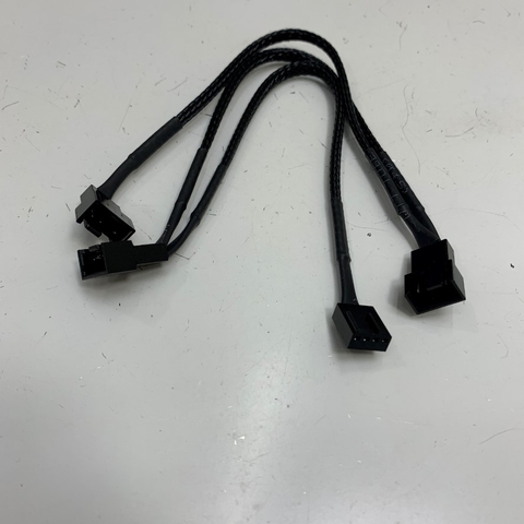 Dây Nguồn Dài 20Cm/40Cm/60Cm Corsair Style 4 Pin Fan 3 Way Y Splitter Fan Extension Cable
