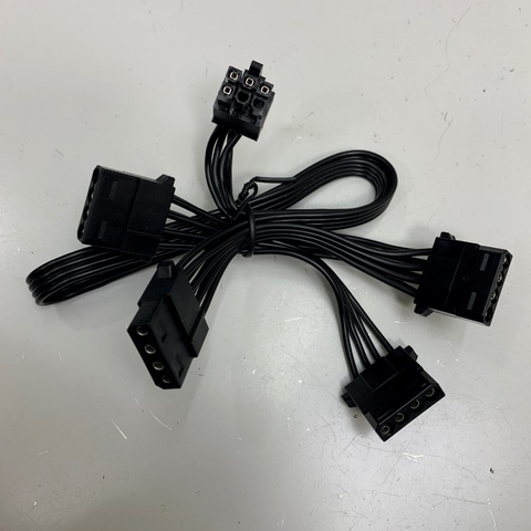 Dây Nguồn Dài 50Cm Power Cable Corsair 34-0 00751 6 Pin to 4 Molex ATA