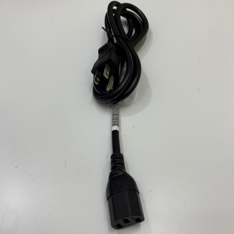 Dây Nguồn Cisco CAB-AC-US 6Ft Dài 1.8M AC Power Cord NEMA 5-15P to C13 10A 250V 18AWG 3x0.75mm² Cable OD 6.8mm in China