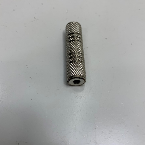 Răc Chuyển Audio Plug 3.5mm 3 Pole Female to Female Metal Jack Connector For Audio Adapter