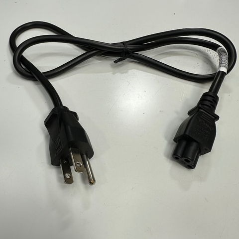 Dây Nguồn 1M 3.3ft Longwell LP-45 LS-18 AC Power Cord NEMA 5-15P to C5 10A - 2.5A 250V 18AWG 3x0.75mm² Cable For Computer Laptop, Industrial Power Cord