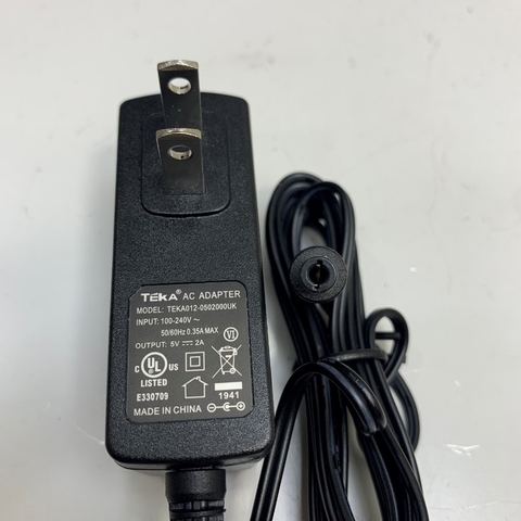 Adapter 5V 2A TEKA US Plug Connector Tip Size 5.5mm x 2.5mm For Điện thoại IP Phone Yealink, IP Phones Grandstream, Ethernet Media Converter